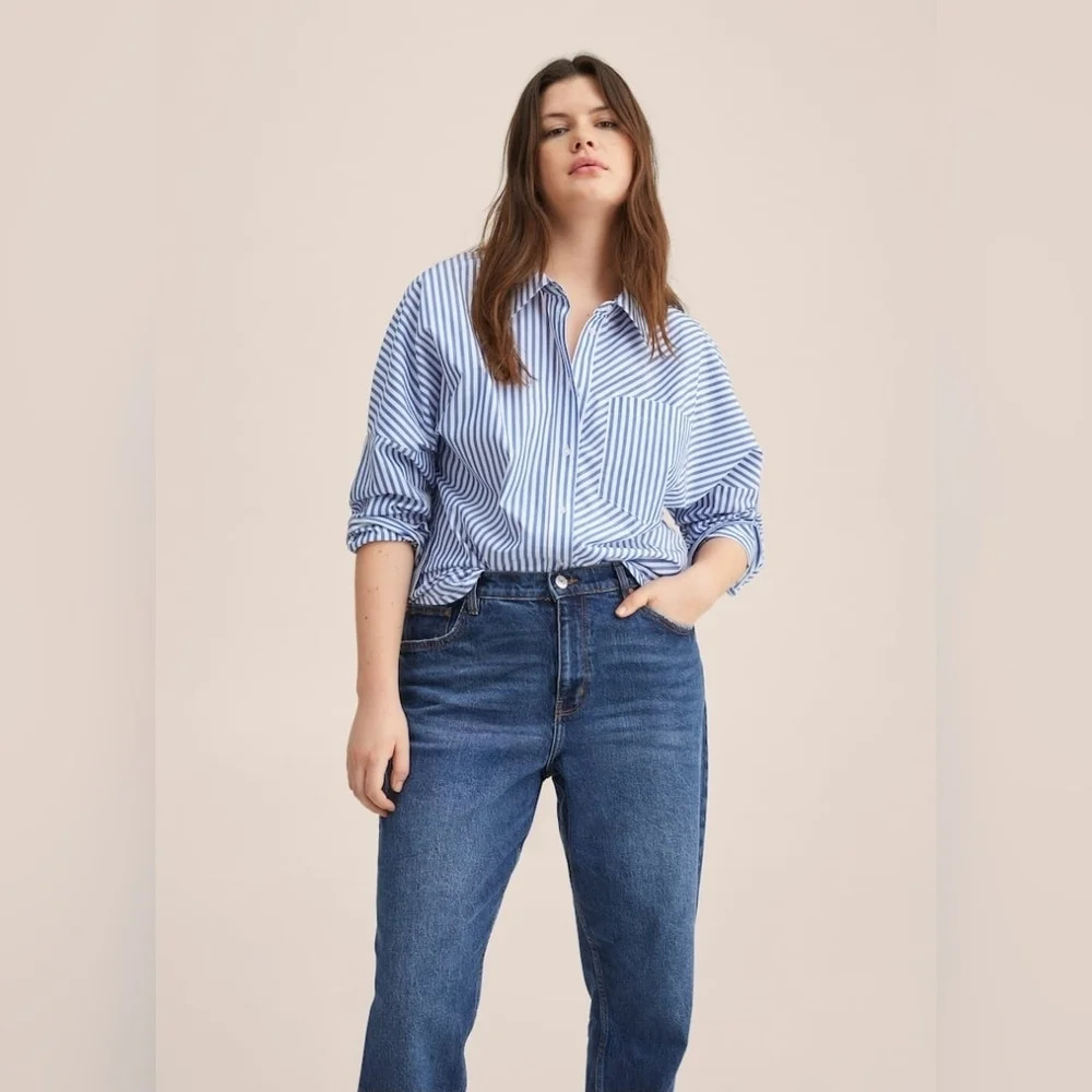 Mango [10] Mom comfort  high-rise jeans - Picture 6 of 11